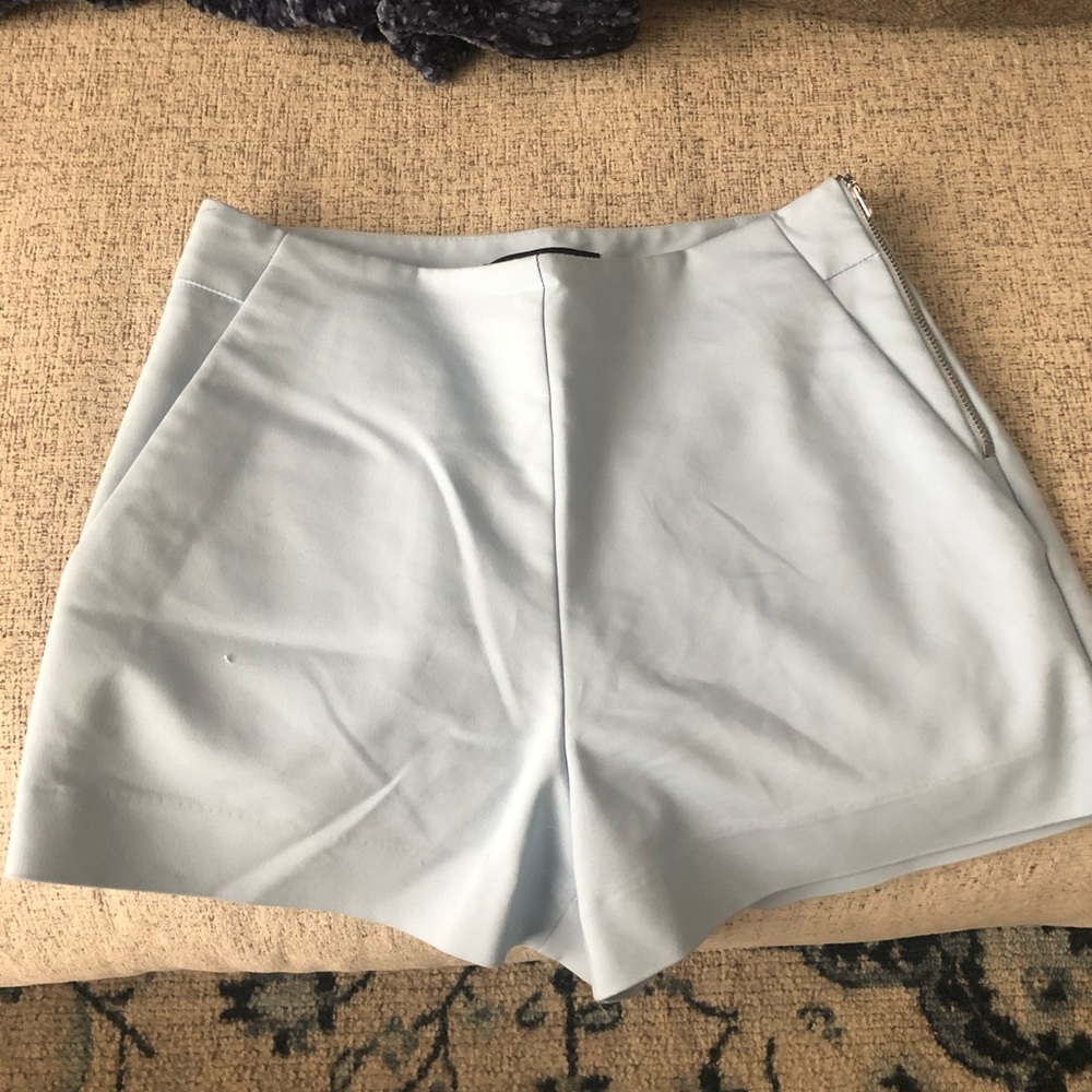 SOLD - High waisted baby blue shorts